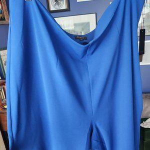 Blue Marée Pour Toi High-waisted wide leg cropped pants size 24